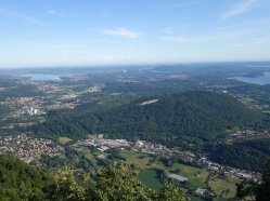 View from top of Funivia di Lago Maggiore at Laveno-Mombello